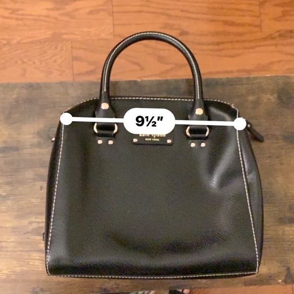 Kate Spade Black Leather Structured Doctor Bag - Like New! - Picture 4 of 15